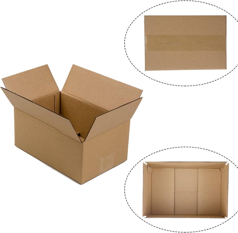 SUNLPH Shipping Boxes 9x6x4 Inches Small Corrugated Cardboard Boxes, 25 Pack - Image 3